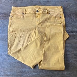 Maurices Jeans - Maurices Mustard Jeggings size XL regular Maurices Jeans - Maurices Mustard Jeggings size XL regular